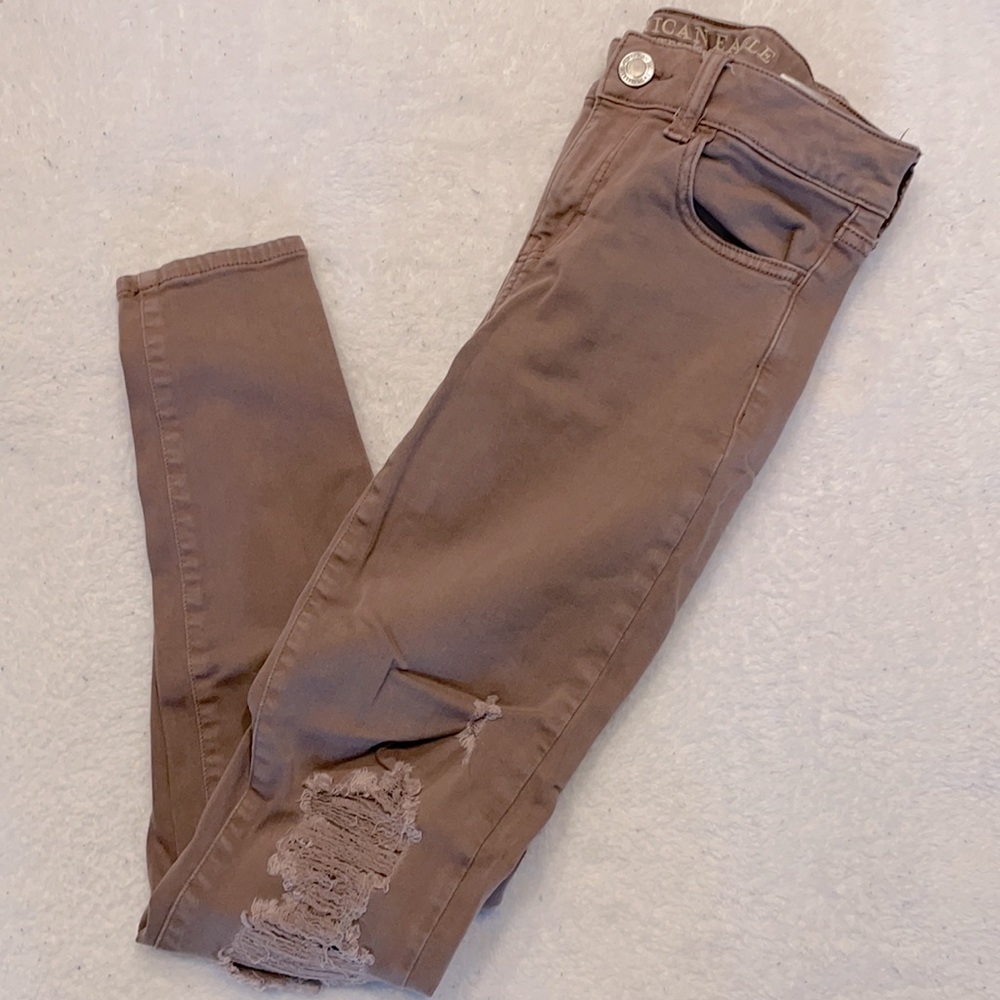 American Eagle Distressed Jegging Pants